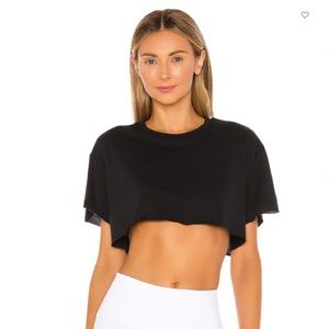 Alo Yoga Cropped Short Sleeve Top